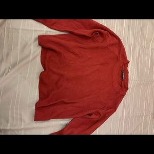 comfy cropped brandy melville sweater